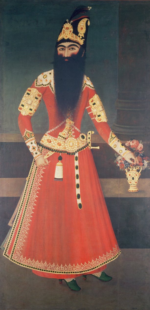 Portrait de Fath Ali-Shah (1771-1834) - Persian School