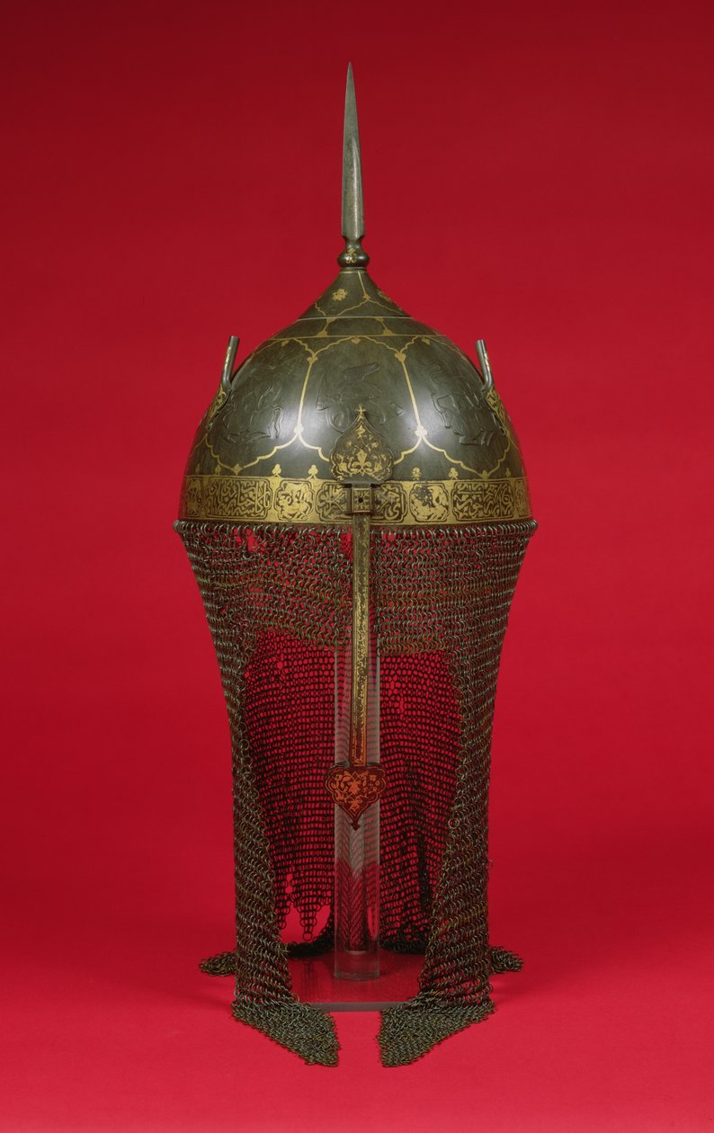 Casque avec garde-maille, Période Safavide - Persian School