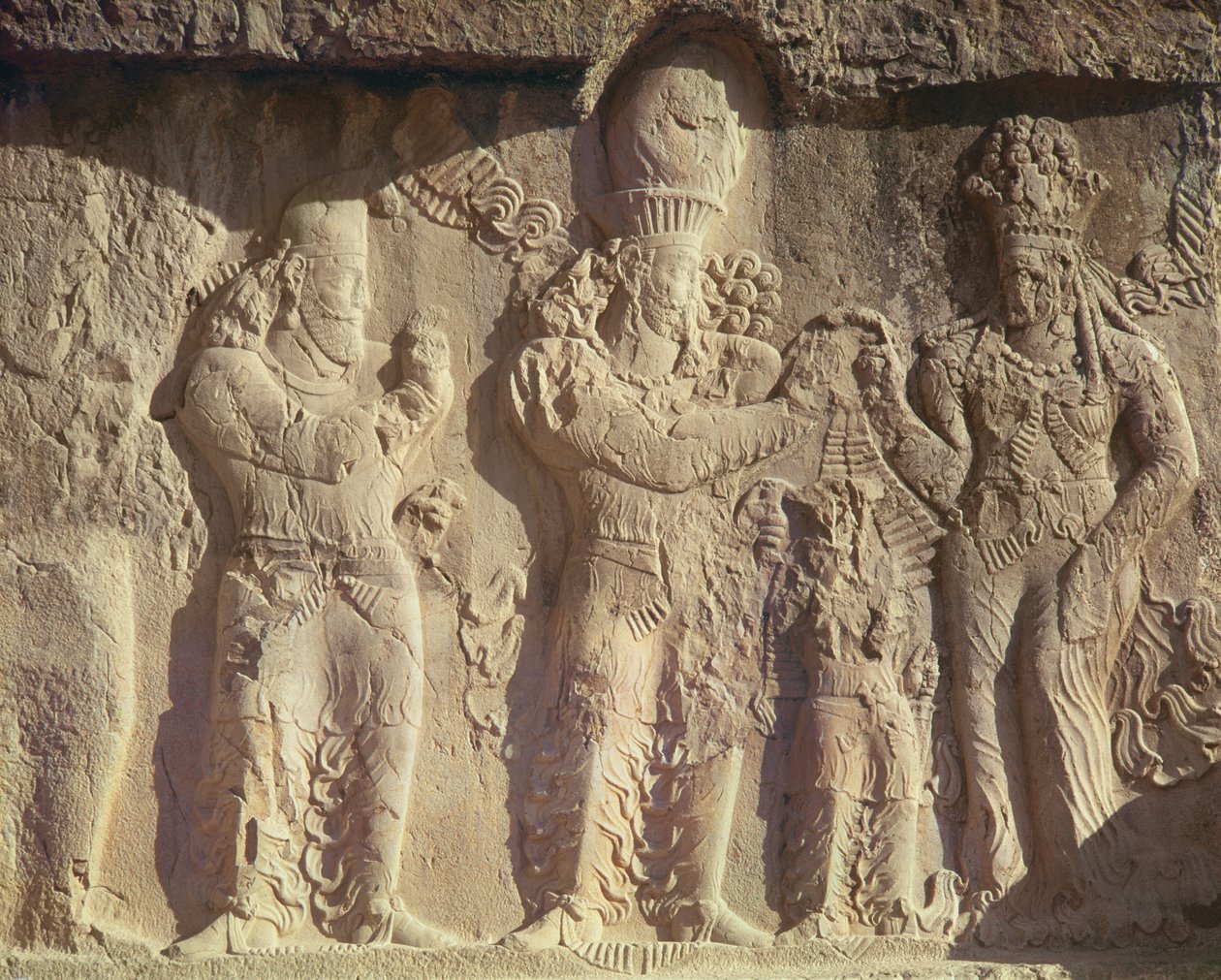 Investiture de Narses par la déesse Anahita, Sassanide, 226-651 après J.-C. - Persian School