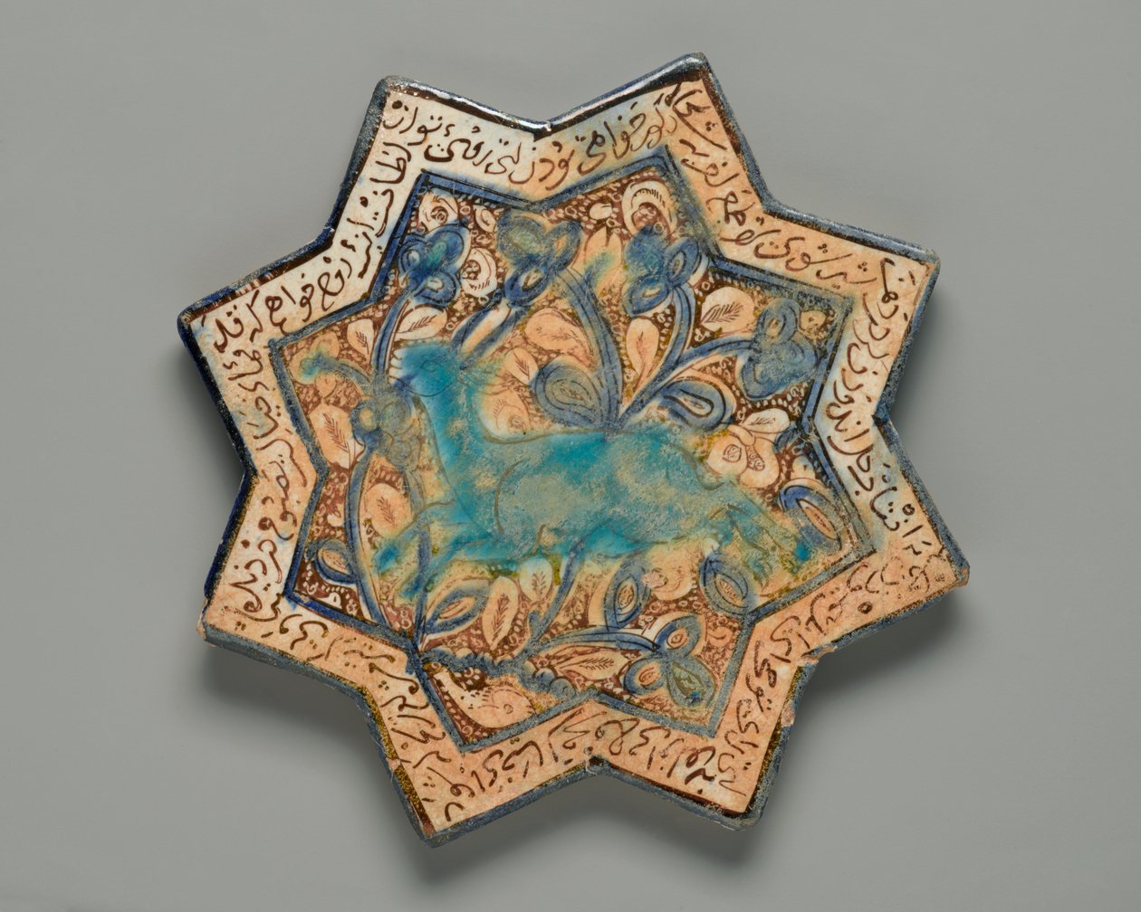 Carreau, étoile à huit branches, 13e-14e siècle - Persian School