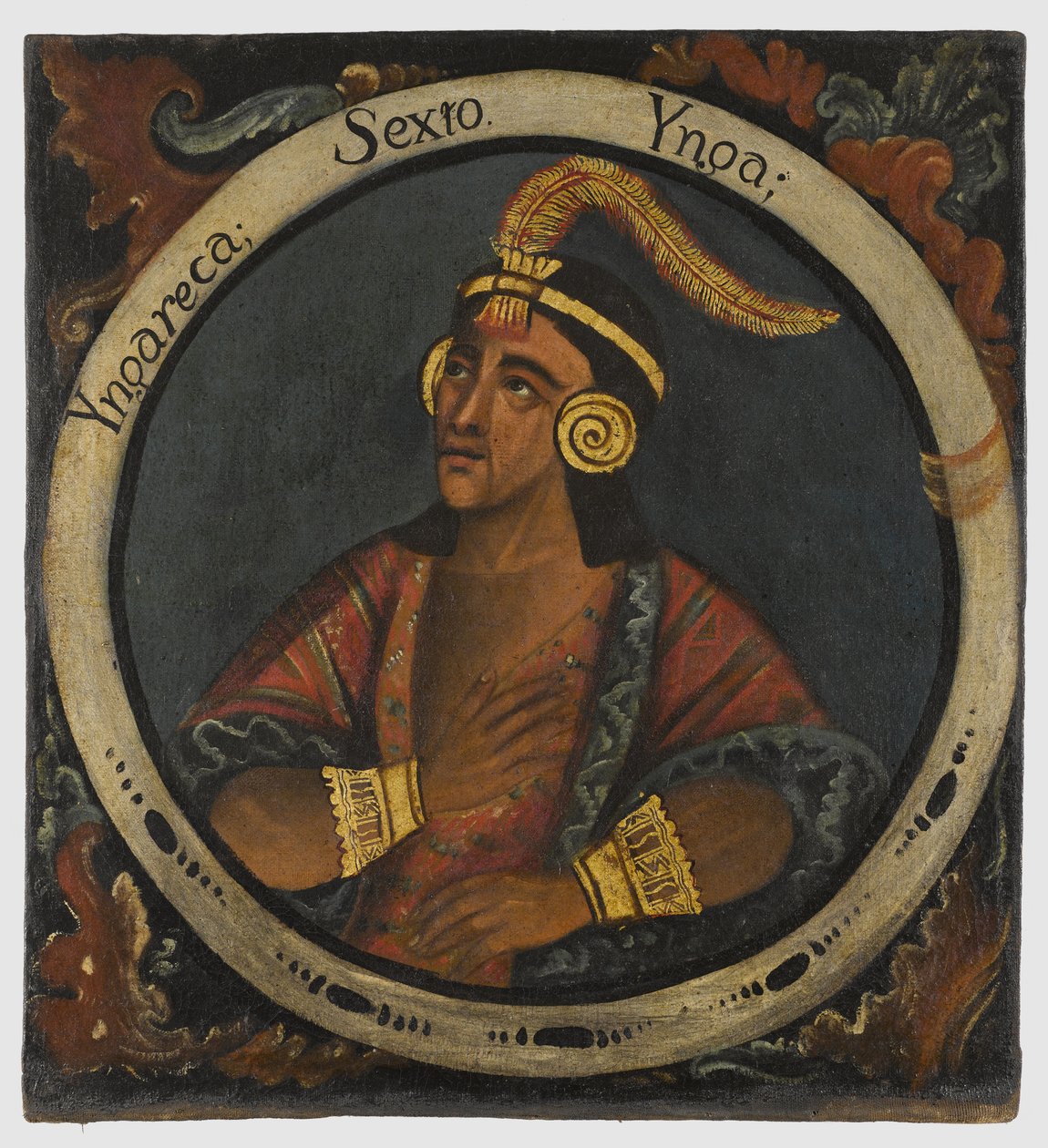 Inca Roca, sixième roi inca, milieu du 18e siècle - Peruvian School