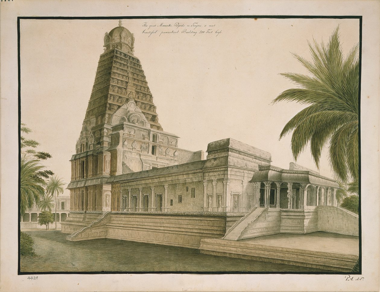 La grande pagode Maratta à Tanjore - Peter Anker