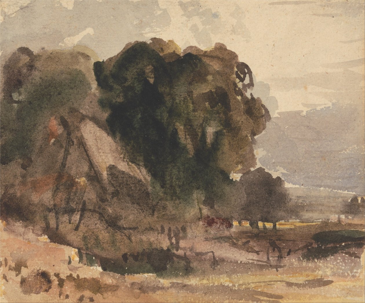 Cottage parmi les arbres - Peter de Wint