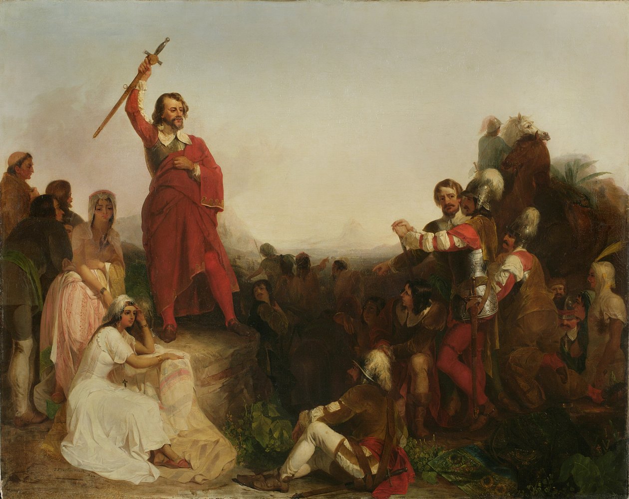 Première Vue de Cortez sur la Ville de Mexico, 1844 - Peter Frederick Rothermel