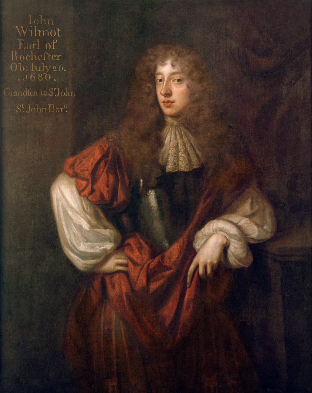 Portrait de John Wilmot (1647-80) 2e Comte de Rochester - Peter Lely