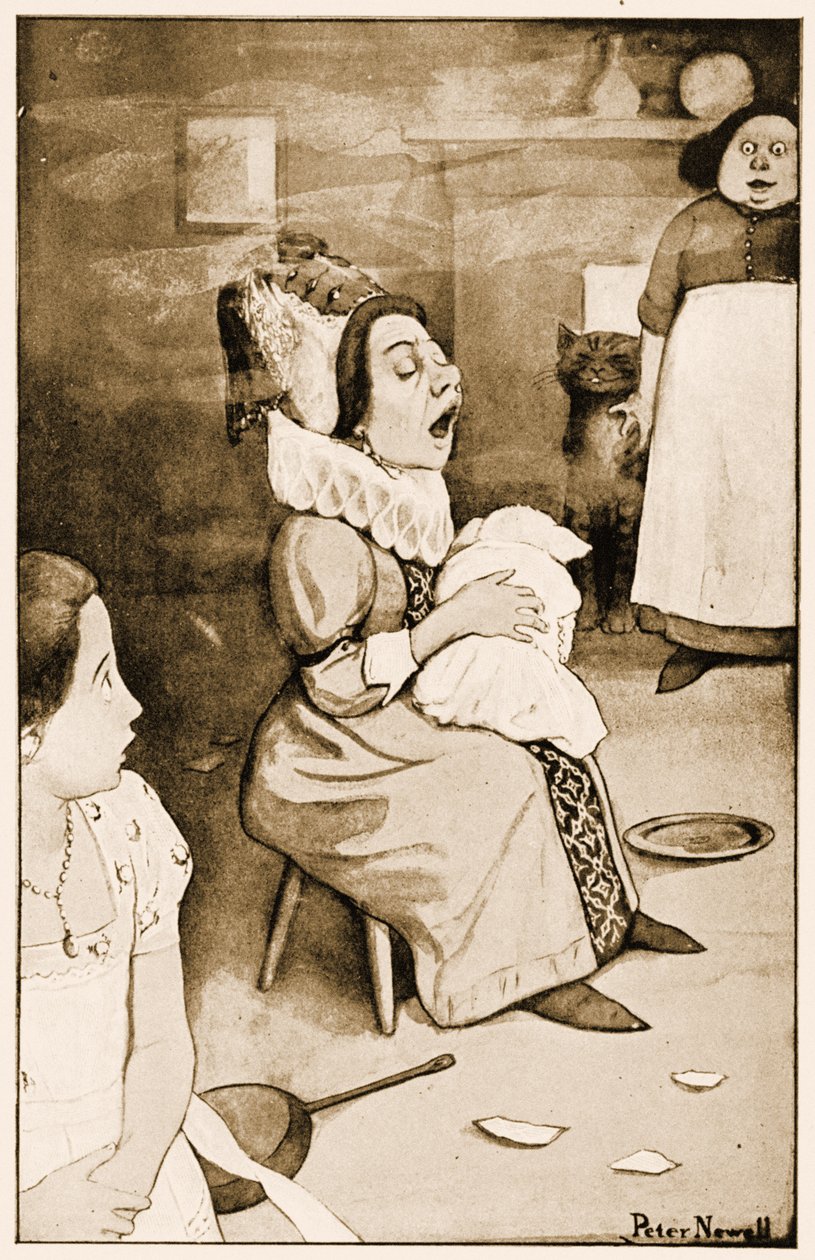 "Chantant une sorte de berceuse", illustration pour Les Aventures d