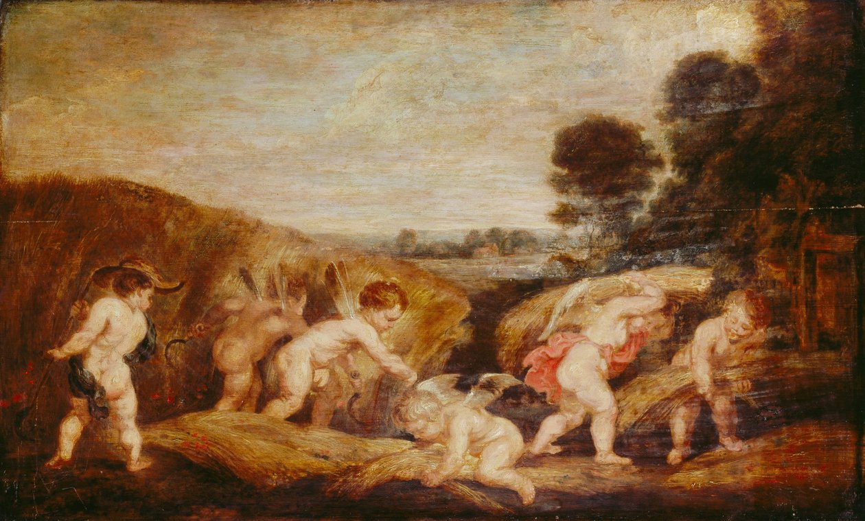 La récolte des cupidons - Peter Paul Rubens