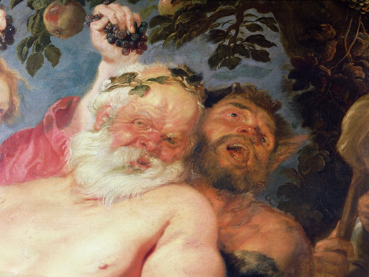 Silenus ivre soutenu par des satyres (détail) - Peter Paul Rubens