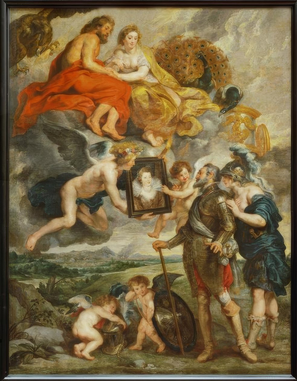 Henri IV reçoit le portrait de Marie de Médicis - Peter Paul Rubens