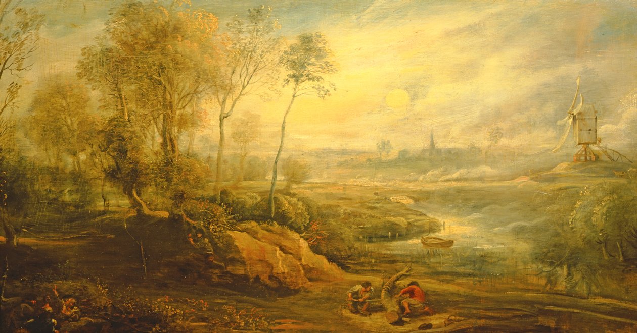 Paysage avec un oiseleur - Peter Paul Rubens