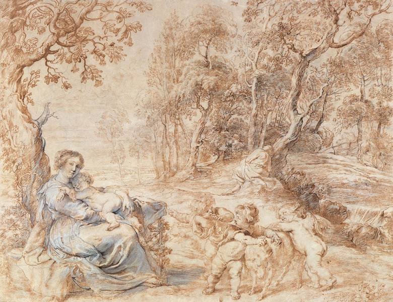 Repos pendant la fuite en Égypte - Peter Paul Rubens