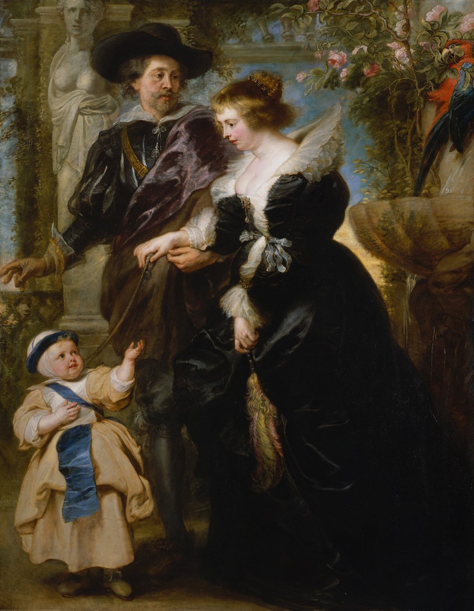Rubens, sa femme Helena Fourment et un de leurs enfants - Peter Paul Rubens