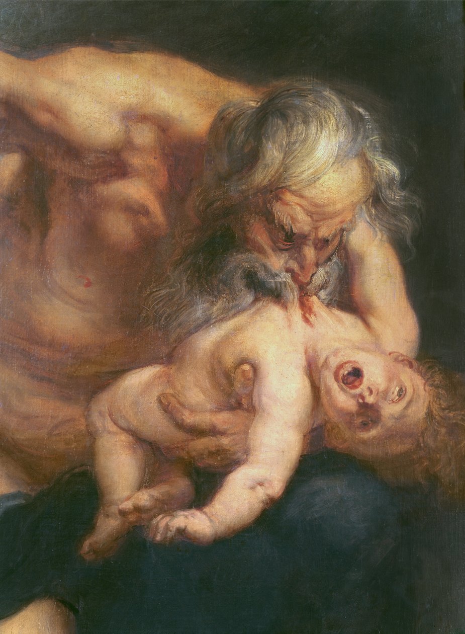 Saturne dévorant son fils, 1636 (détail) - Peter Paul Rubens