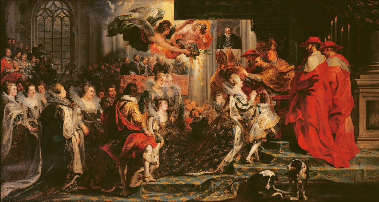 Le Couronnement de Marie de Médicis (1573-1642) à Saint-Denis, 13 mai 1610, 1621-25 - Peter Paul Rubens