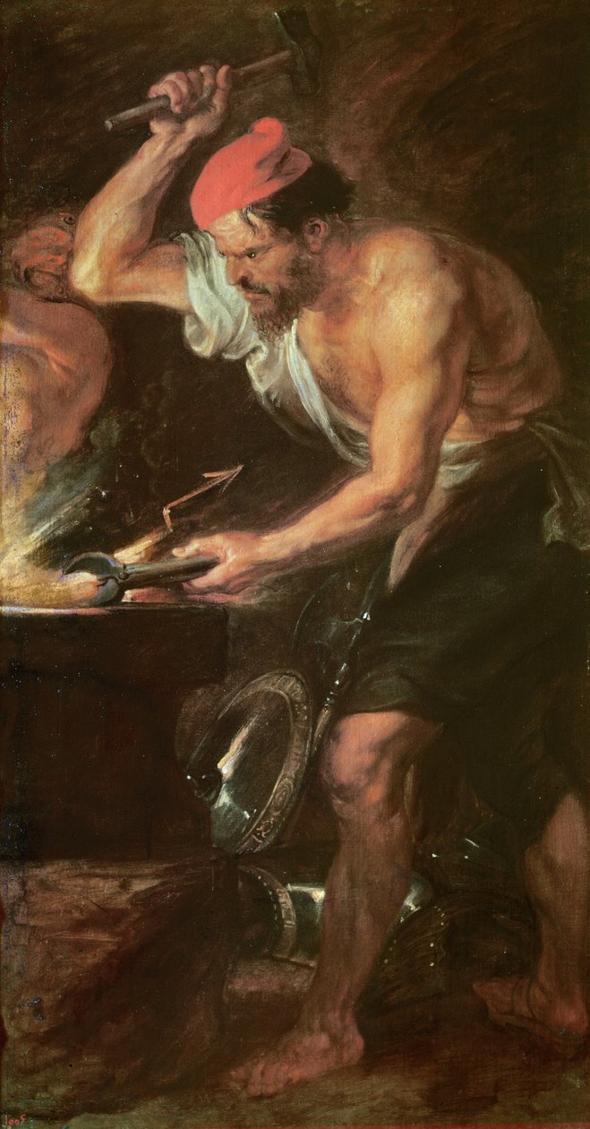 Vulcain forgeant les éclairs de Jupiter - Peter Paul Rubens