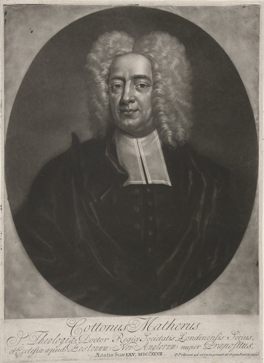 Cotton Mather, pub. 1728 - Peter (after) Pelham
