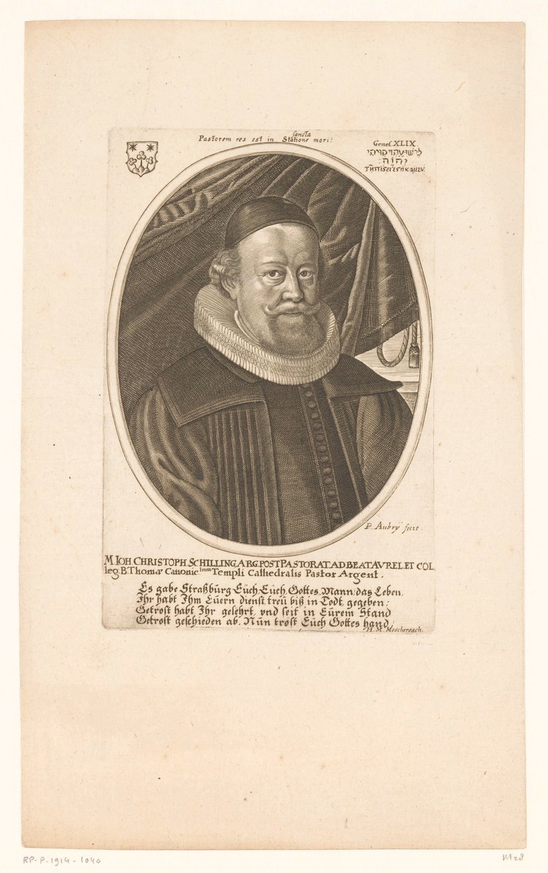 Portrait de Johann Christoph Schilling - Peter Aubry (II)