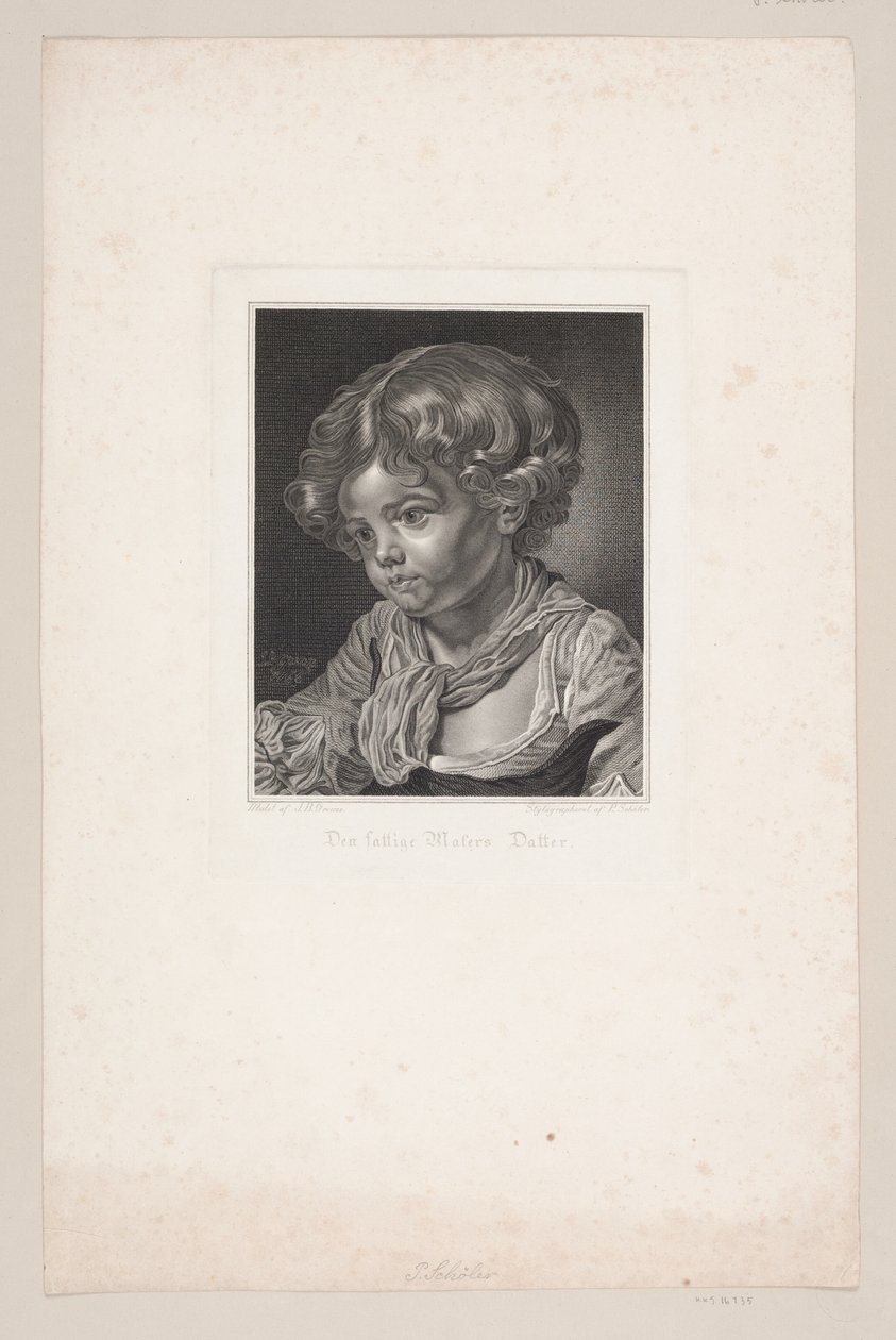 La fille du peintre pauvre - Peter Christian Schøler