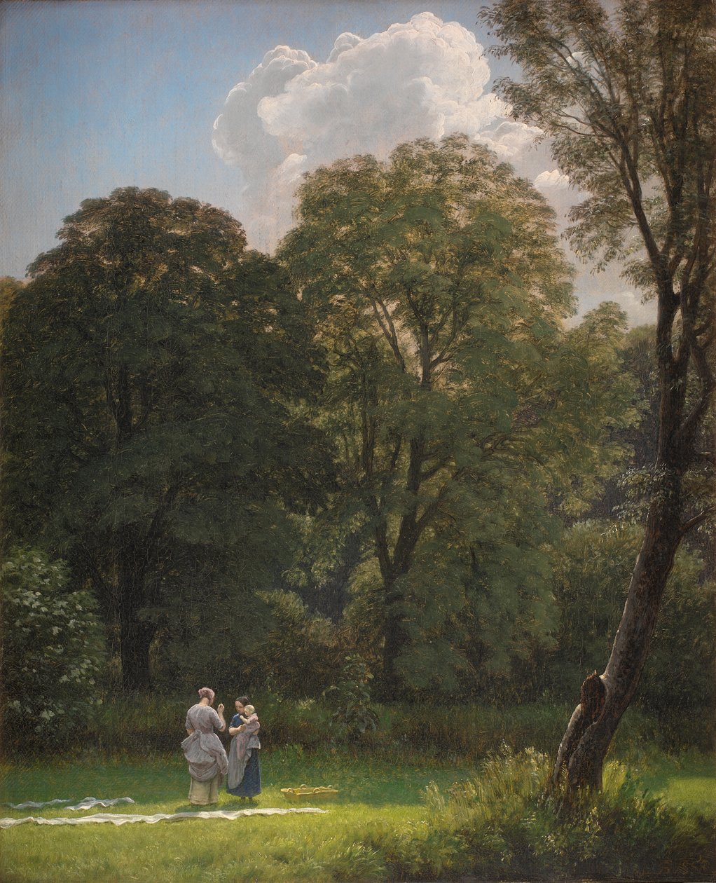 Blanchiment du lin dans une clairière - Peter Christian Skovgaard