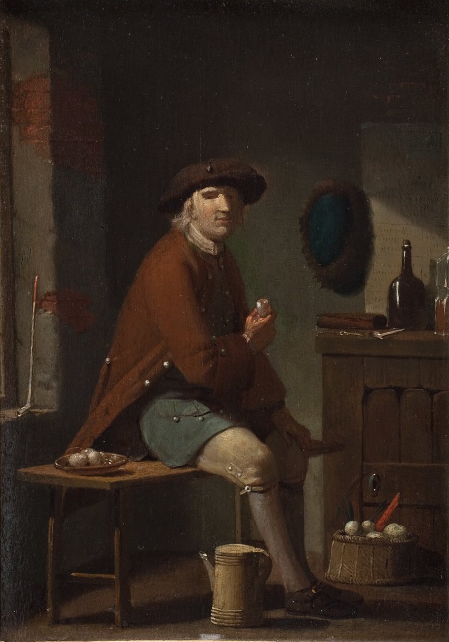 Un homme fumant sa pipe - Peter Cramer