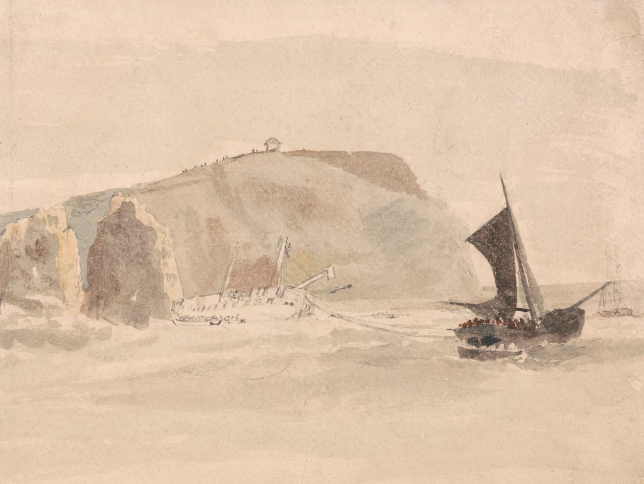 Naufrage près des Aiguilles, Île de Wight - Peter DeWint