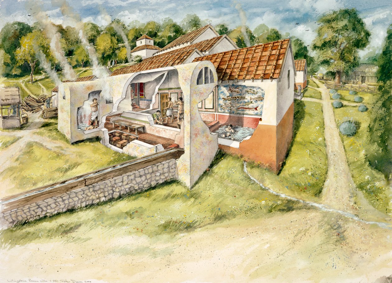 Villa romaine de Lullingstone, 4ème siècle - Peter Dunn