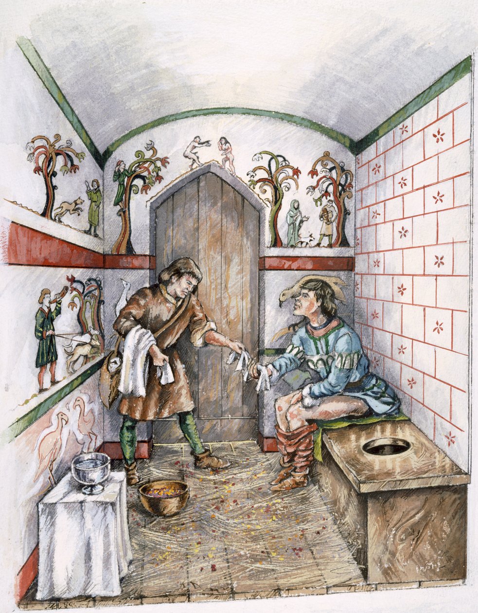 Latrine médiévale, c1350, c1990-2010 - Peter Dunn
