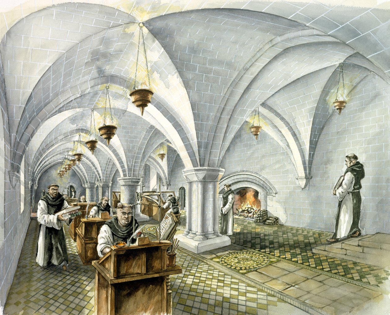 Abbaye de Rievaulx, 13ème siècle, vers 1990-2010 - Peter Dunn