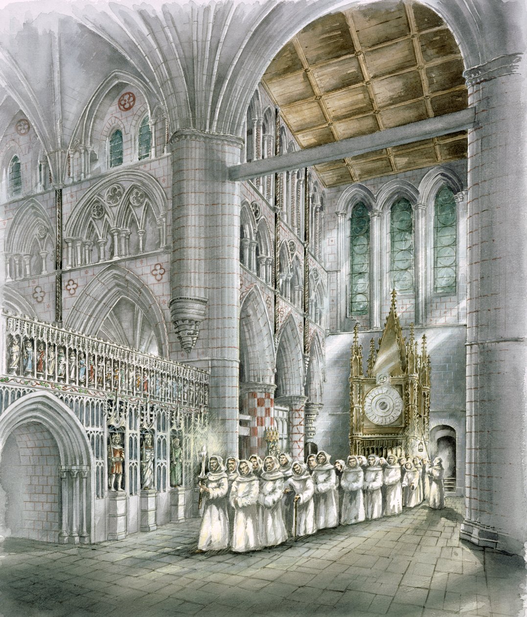 Abbaye de Rievaulx, 15ème siècle, c1990-2010 - Peter Dunn