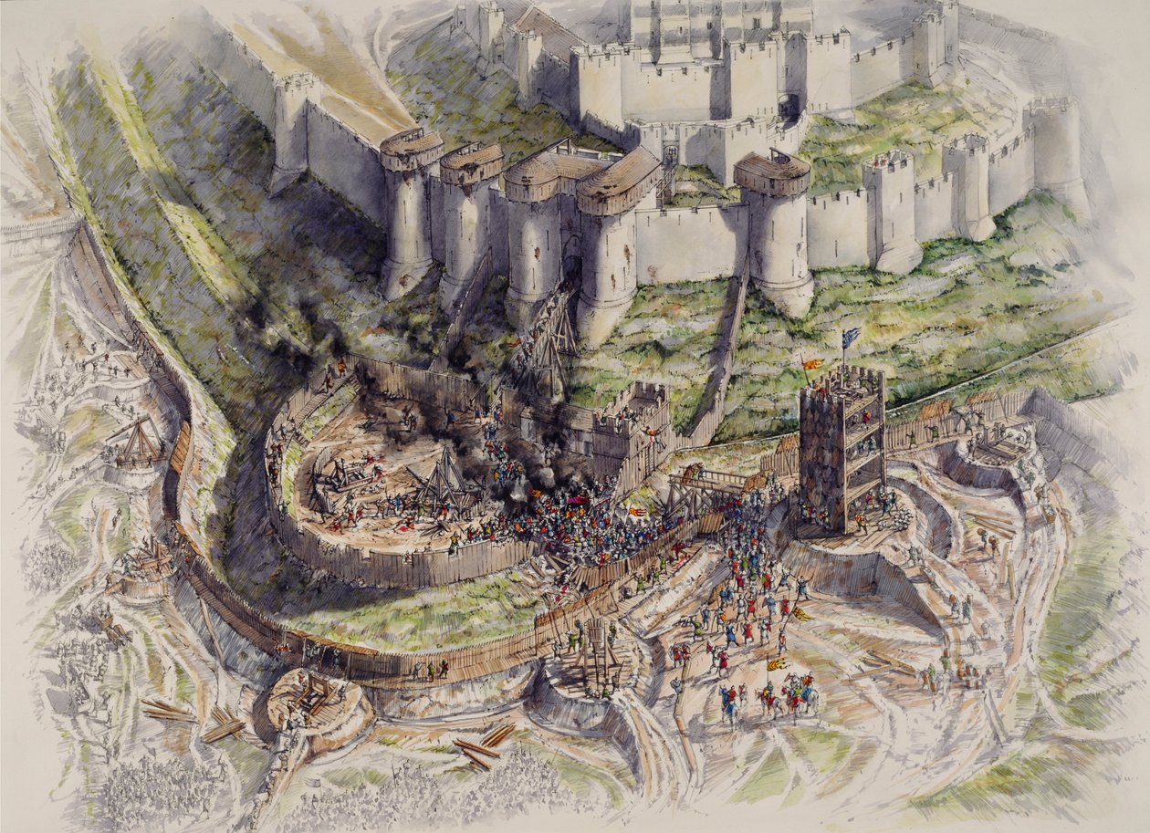 Siège du château de Douvres, Kent, 1216 vers 1995-2006 - Peter Dunn