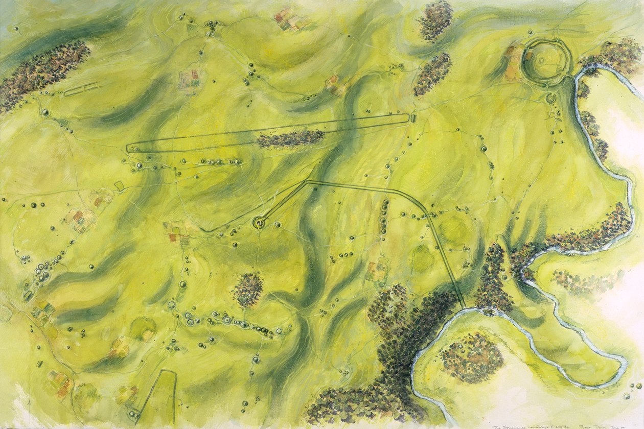 Paysage de Stonehenge, XVIIe siècle av. J.-C., c1990-2010 - Peter Dunn