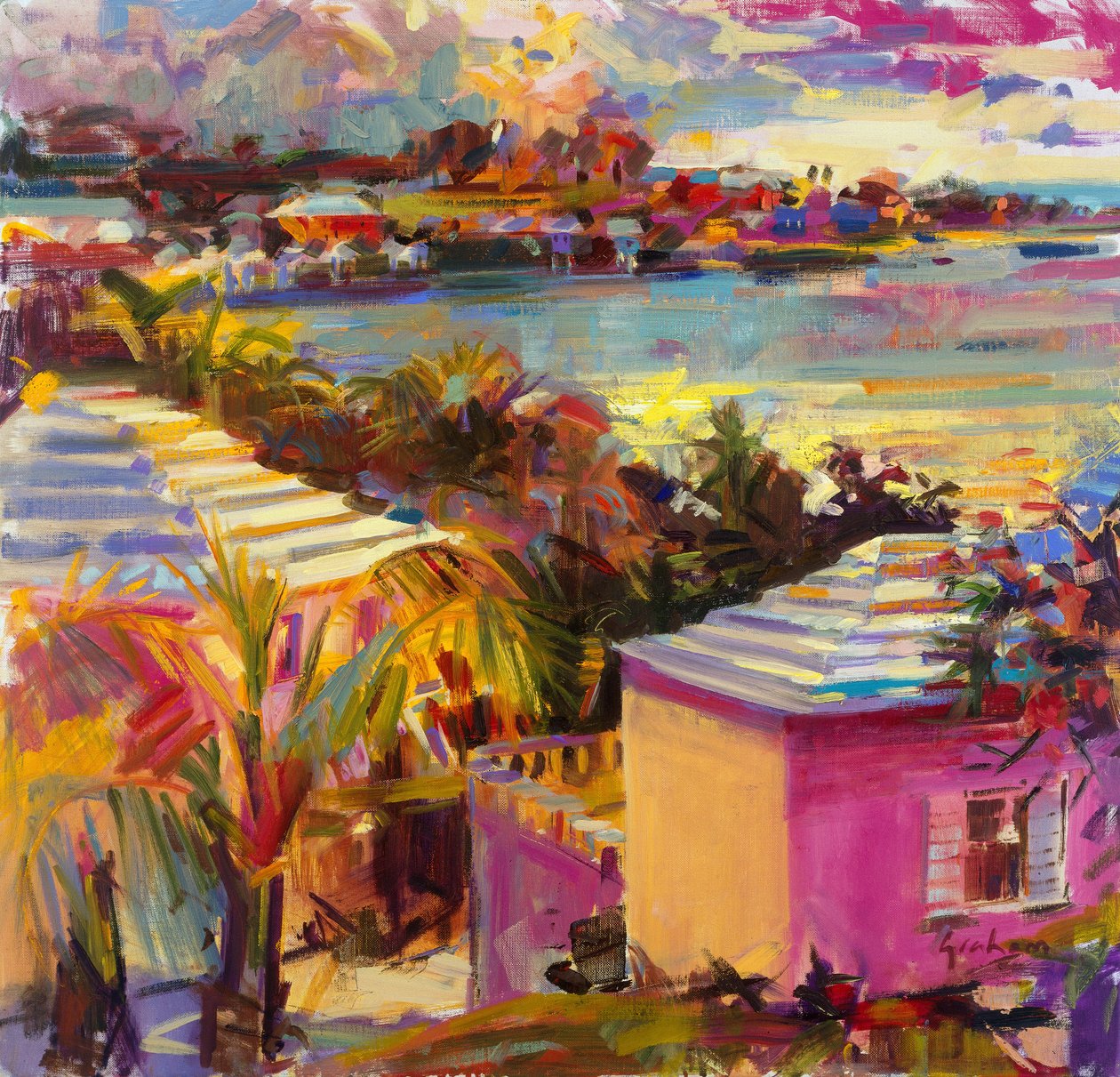 Reflets au crépuscule, Bermudes, 2011 - Peter Graham (Contemporary)