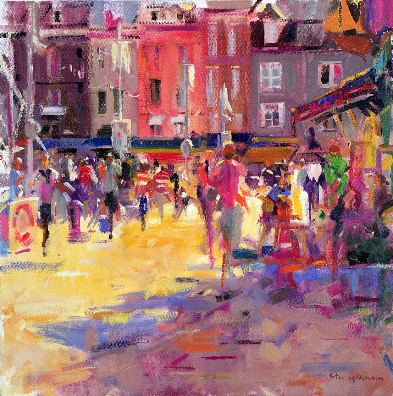 Promenade à Honfleur - Peter Graham (Contemporary)