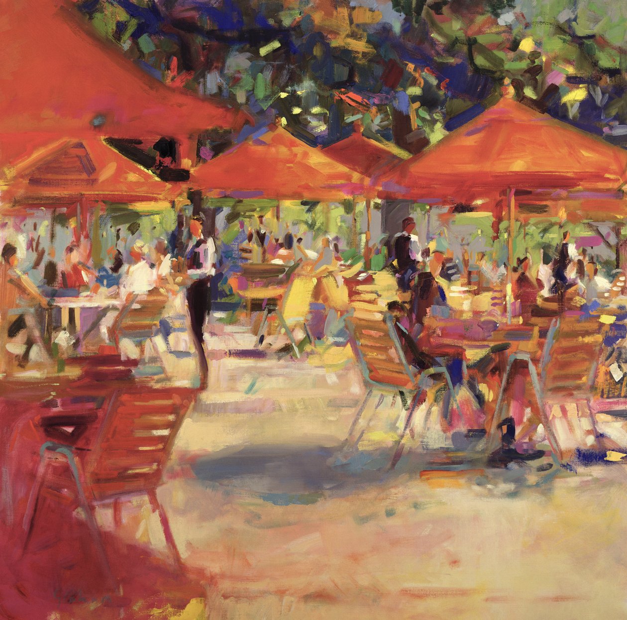 Le Café du Jardin - Peter Graham (Contemporary)