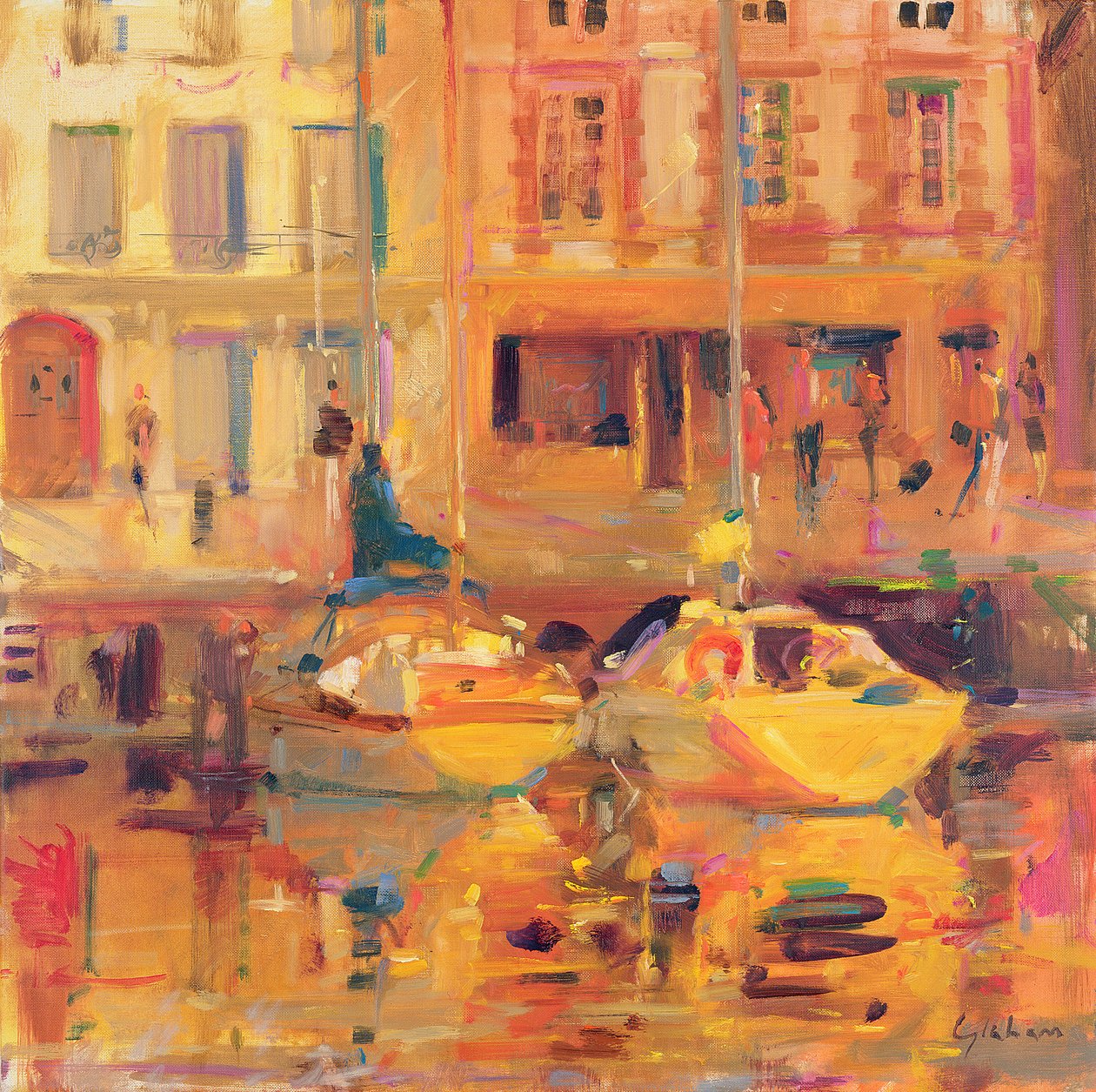Les Deux Bateaux - Peter Graham (Contemporary)