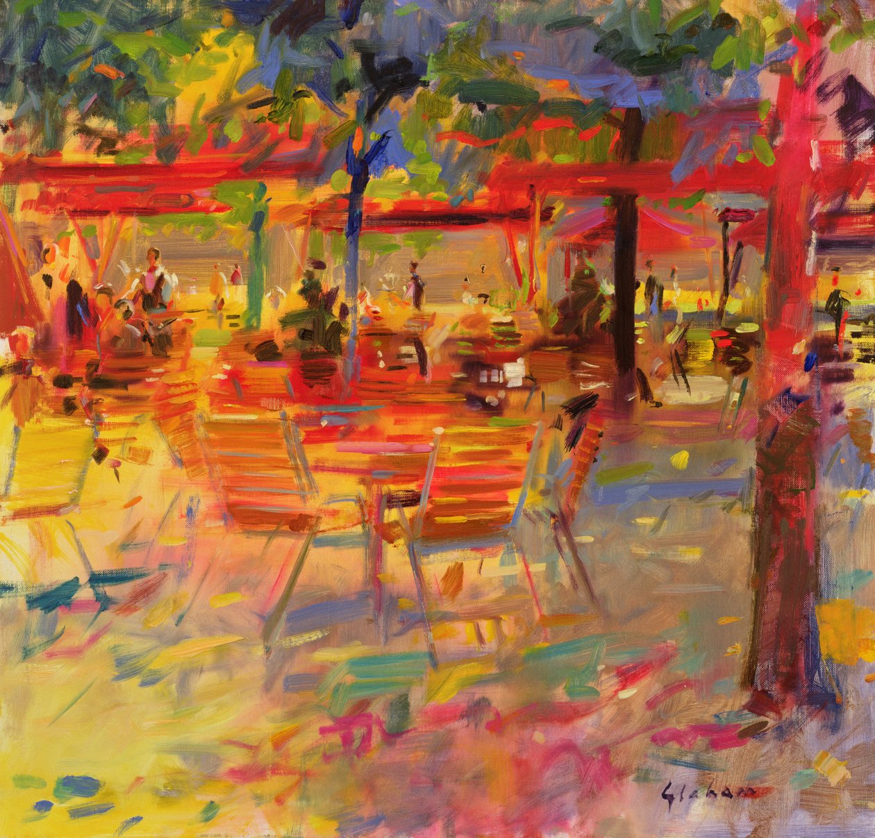 Déjeuner sur la terrasse - Peter Graham (Contemporary)