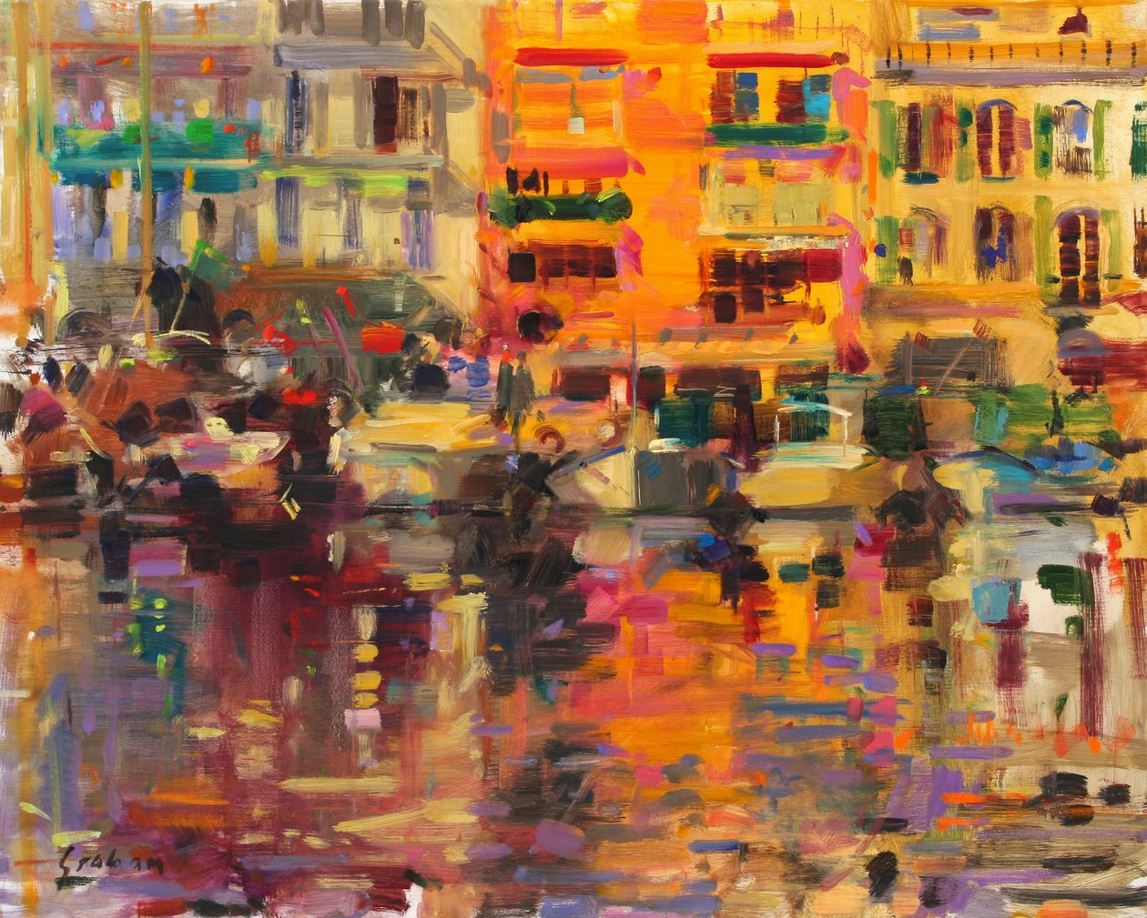 Été sur la Riviera - Peter Graham (Contemporary)