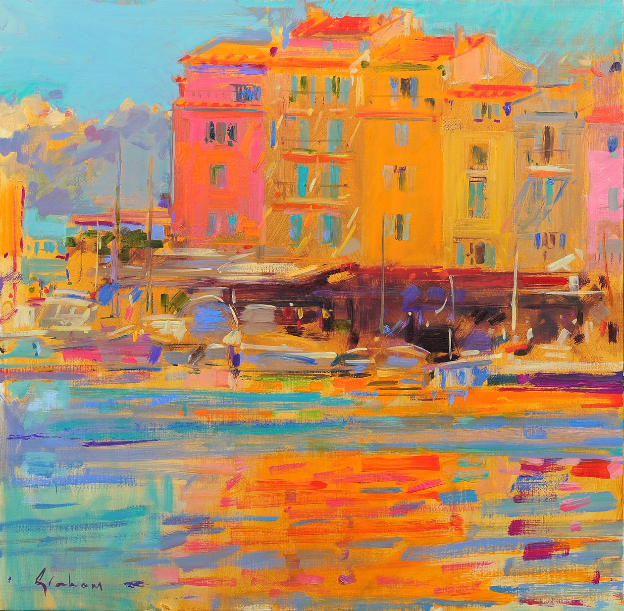 Reflets de Saint-Tropez - Peter Graham (Contemporary)