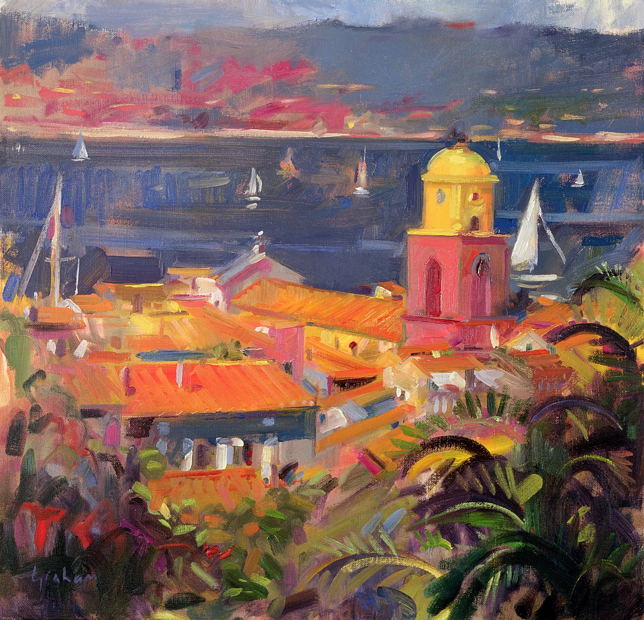 Voile à Saint-Tropez, 2002 - Peter Graham (Contemporary)