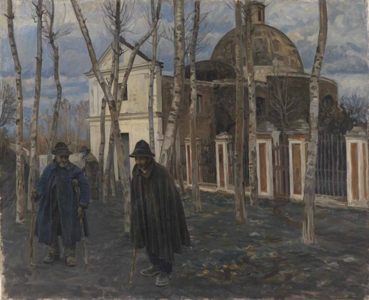 Mendiants devant S. Giuliano, près de Pompéi. 1904-05 - Peter Hansen