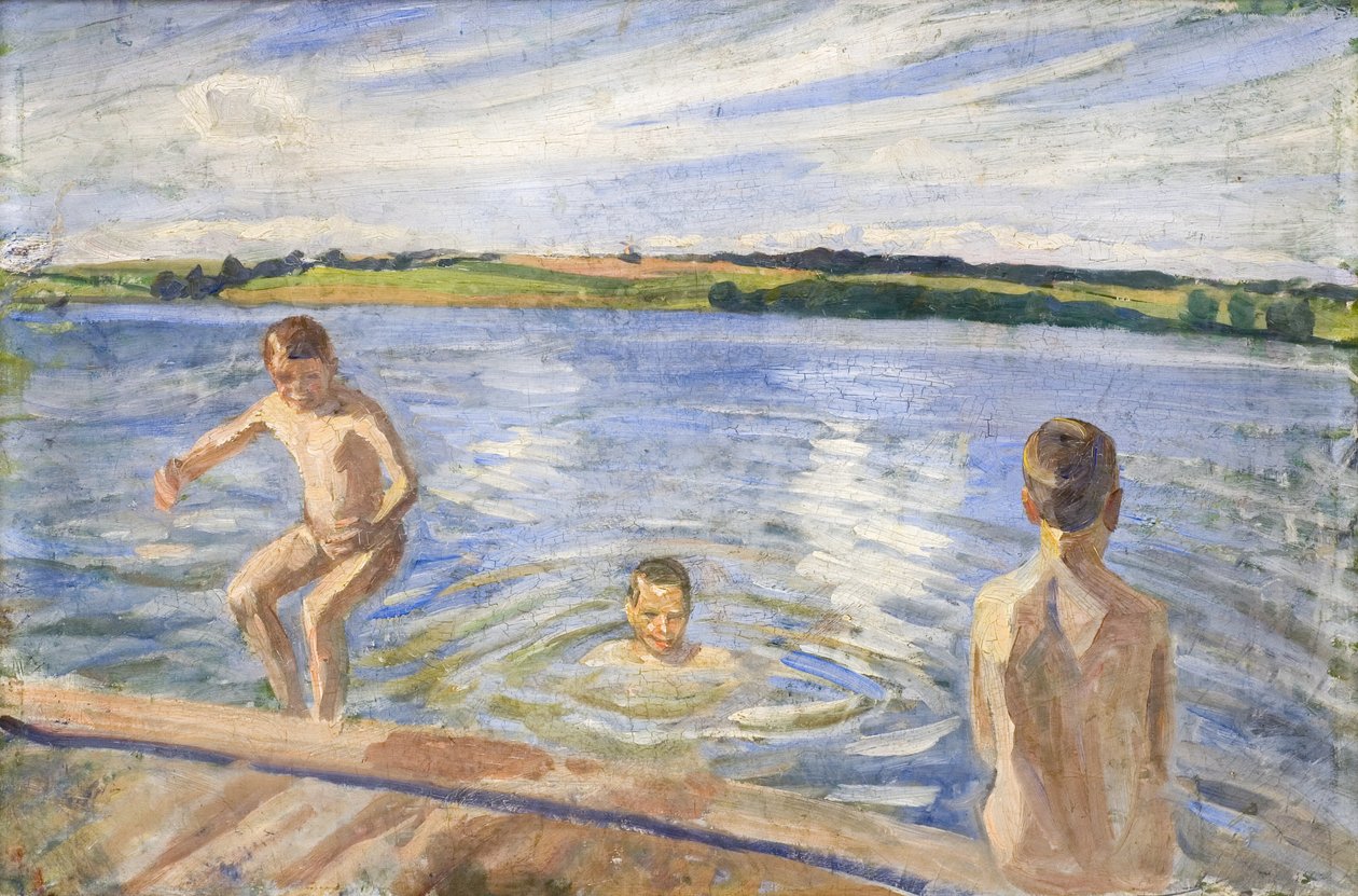 Garçons se baignant - Peter Hansen