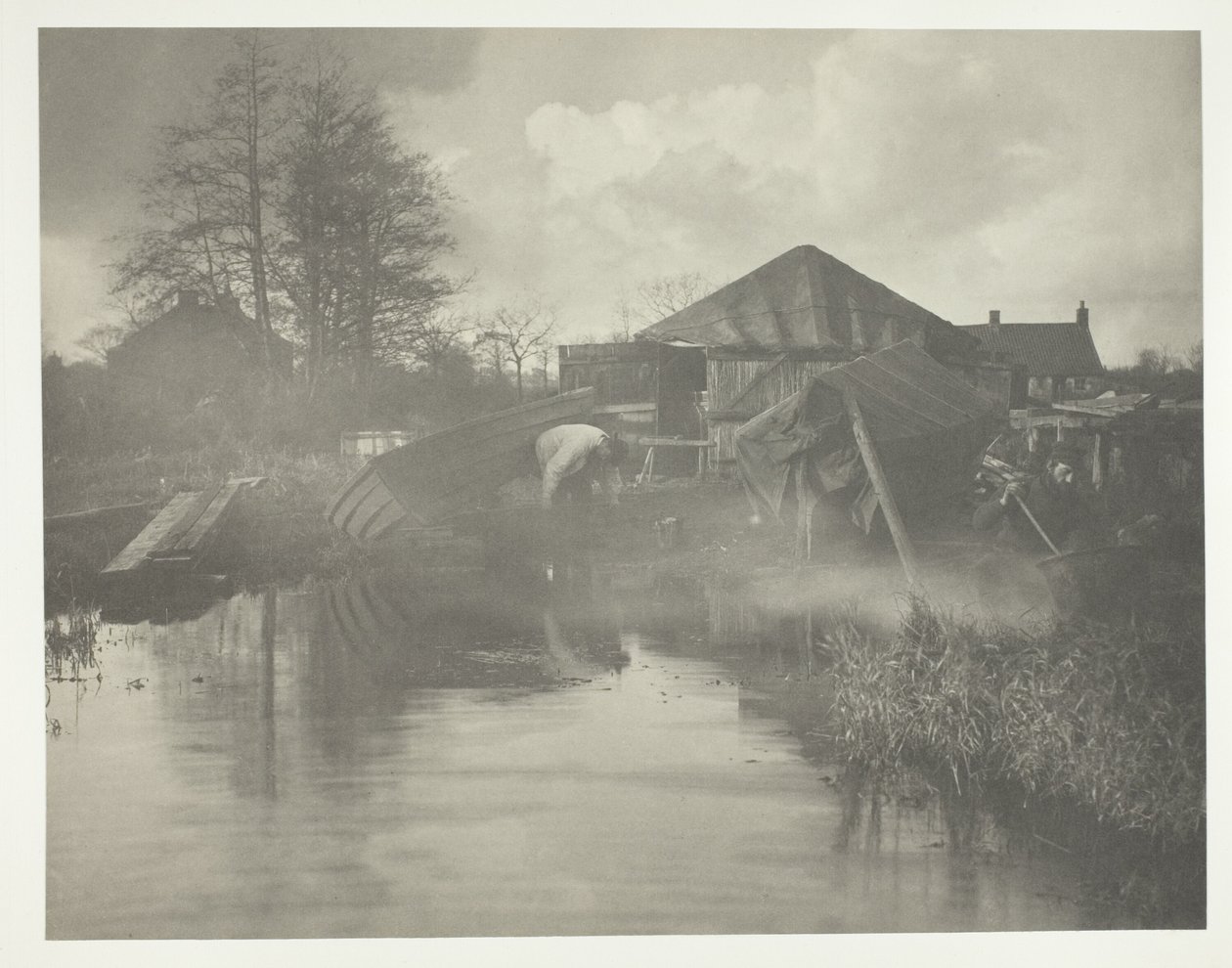 Un chantier naval à Norfolk - Peter Henry Emerson