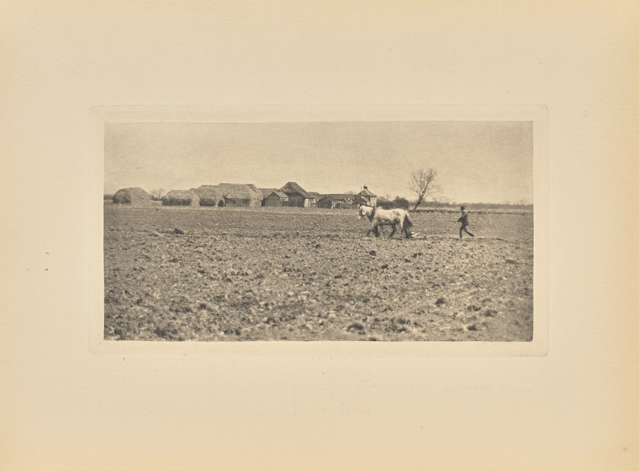 [Ferme du marais au début du printemps] - Peter Henry Emerson