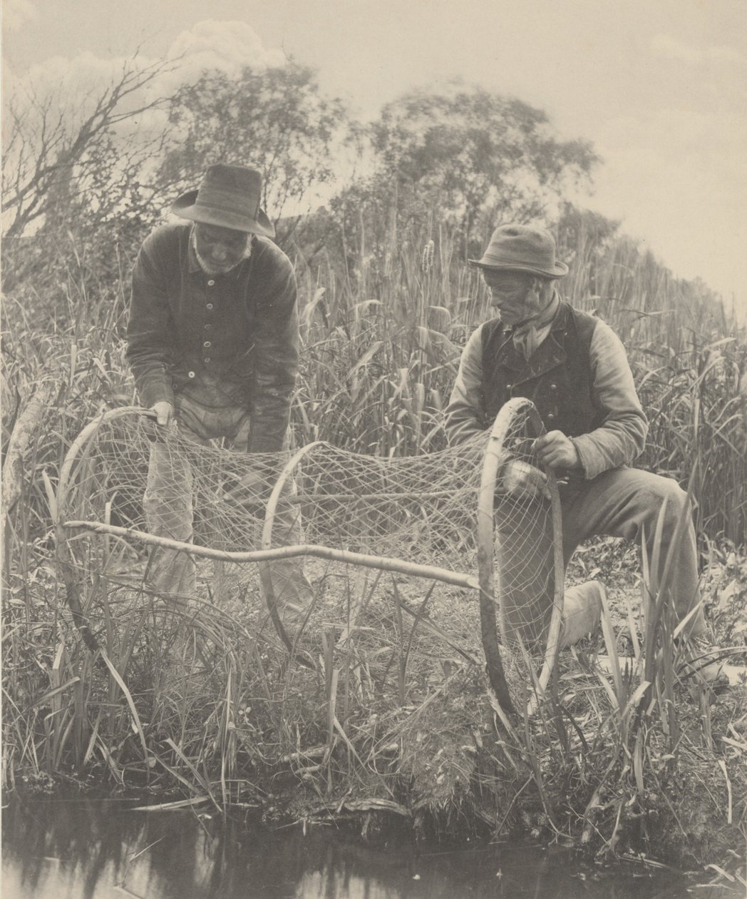 Installation du filet à arc - Peter Henry Emerson
