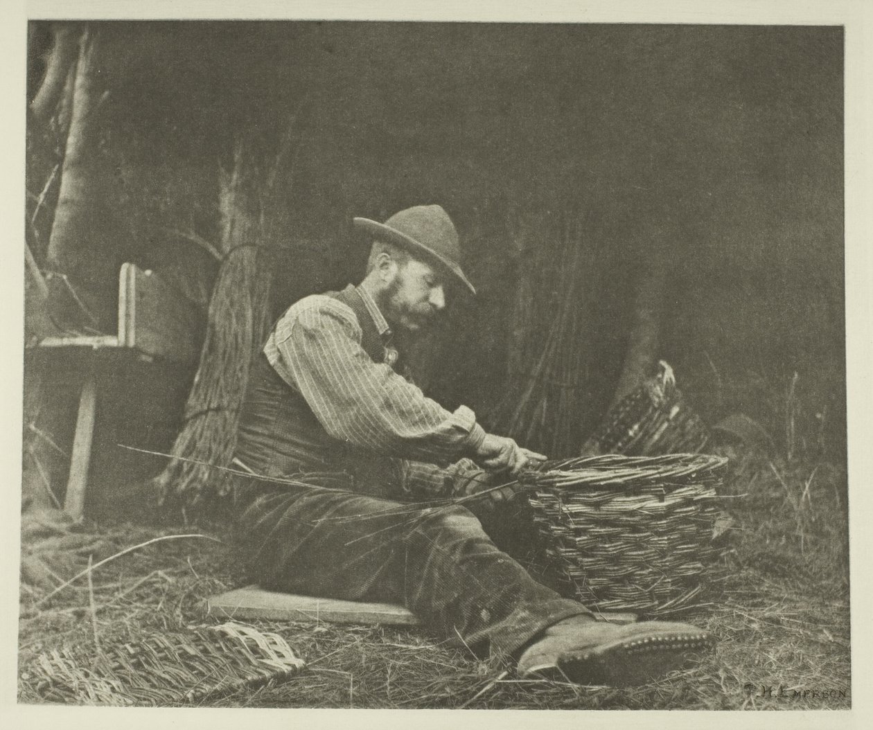 Le Faiseur de paniers (Norfolk) - Peter Henry Emerson
