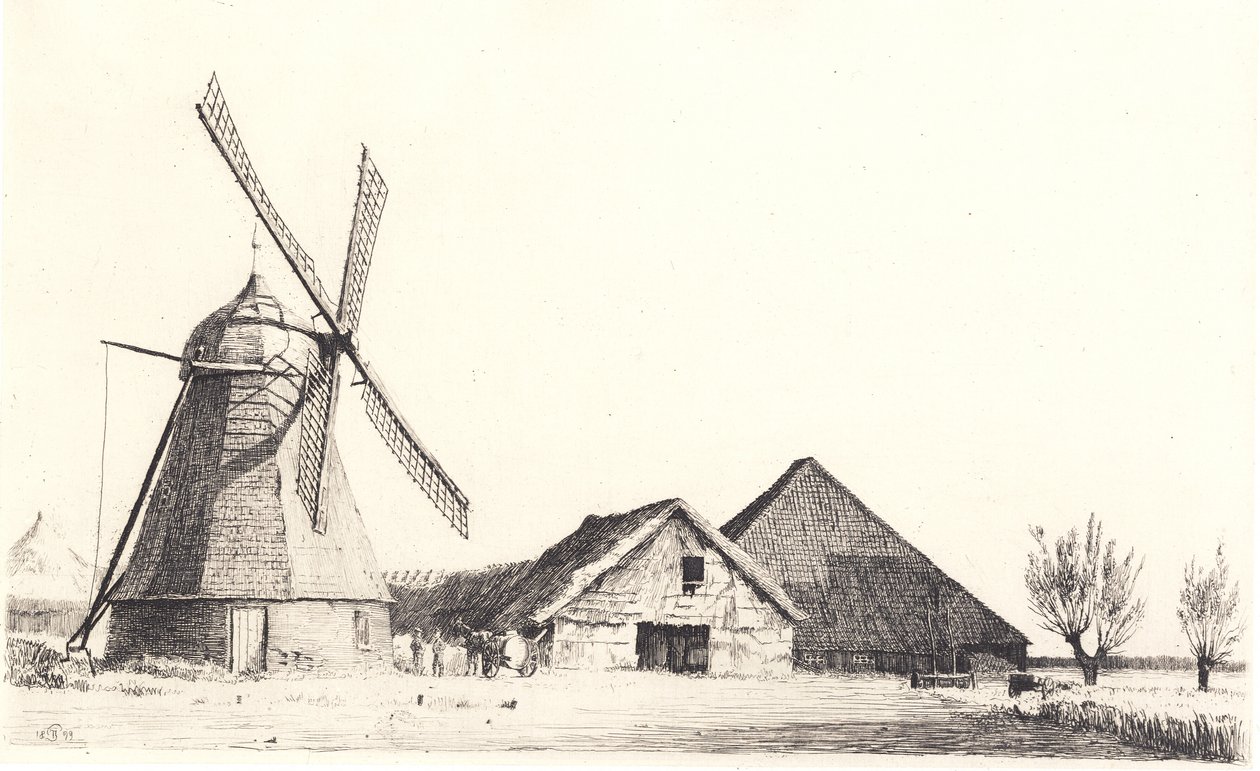 Moulin et briqueterie - Peter Vilhelm Ilsted