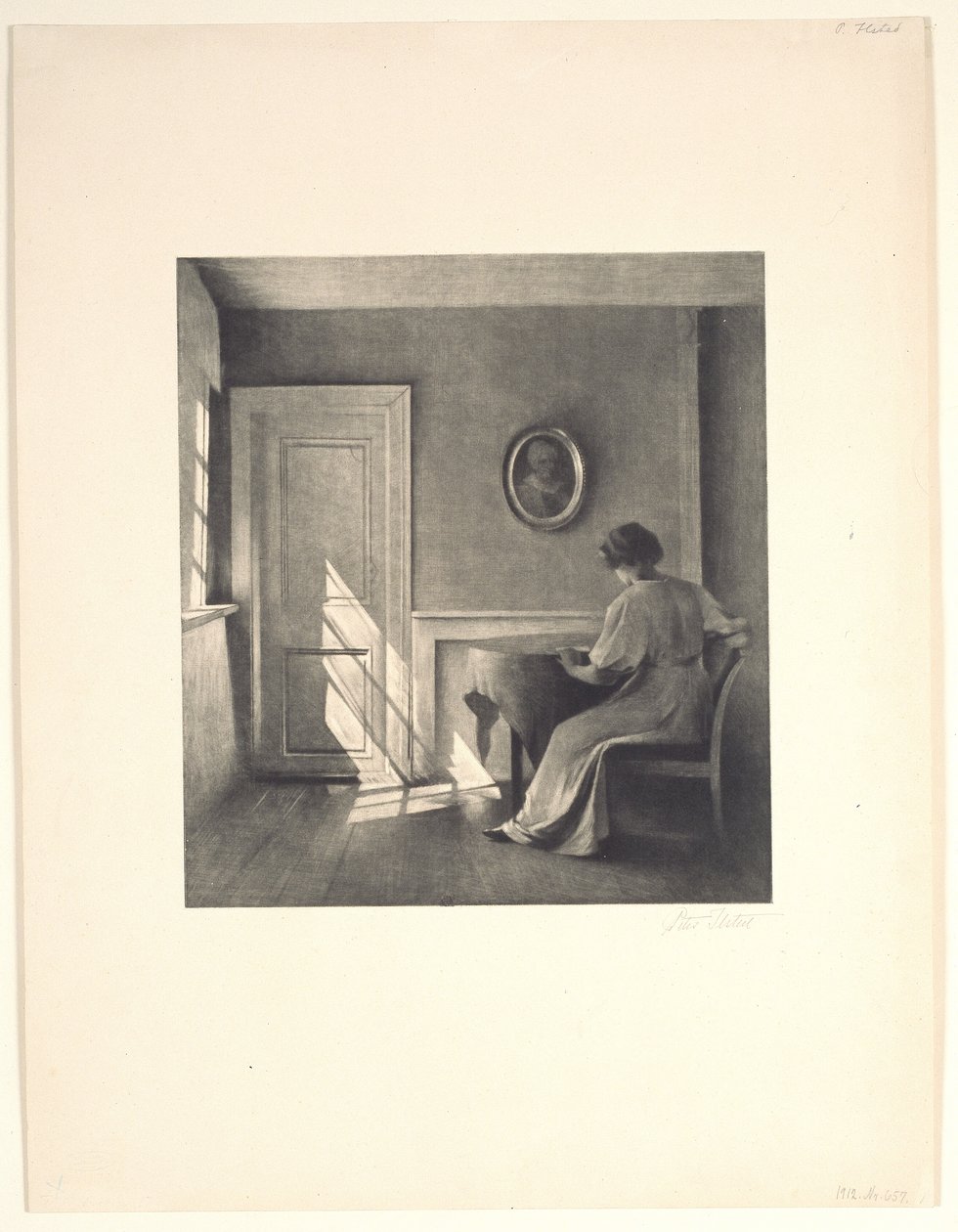 Soleil sur une porte - Peter Vilhelm Ilsted