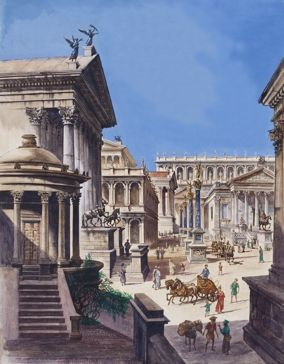 Le Forum (gouache sur papier) - Peter Jackson