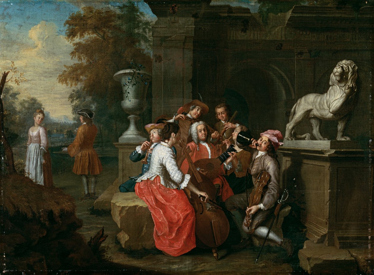Concert dans le jardin - Peter Jacob Horemans
