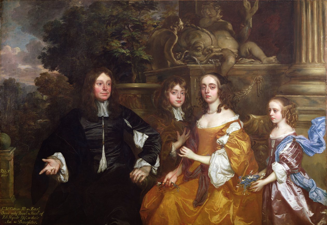 Sir John Cotton et sa famille - Peter Lely